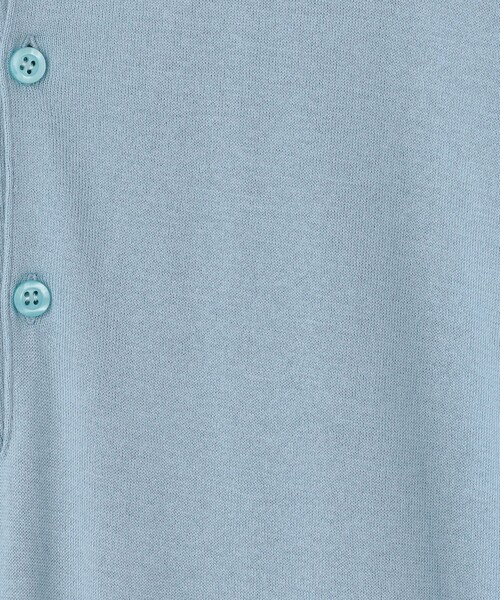 TOMORROWLAND (トゥモローランド)の「【別注】JOHN SMEDLEY コットン ポロカラーニット(ニット/セーター・メンズ・ライトブルー/グレイッシュベージュ/ブラック/ダークグリーン/レッド系その他/ネイビー・L/M/S)」の15枚目の写真