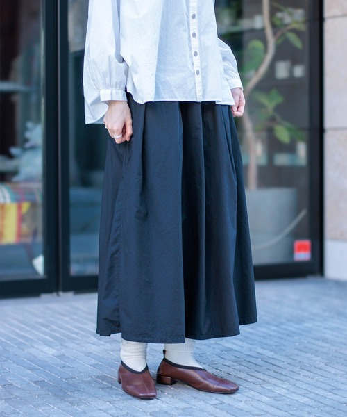 D.M.G.（ドミンゴ）の「[D.M.G / ディーエムジー] タイプライター タックフレアスカート（スカート・レディース・グリーン/レッド/ベージュ/ブルー/ブラック・FREE）」の18枚目の写真