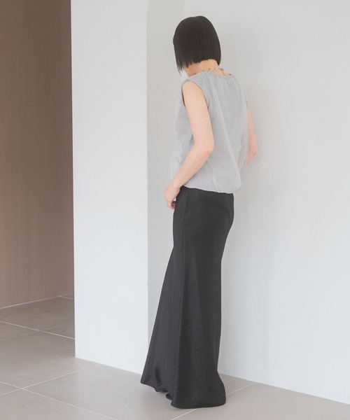 A part by（アパートバイ）の「ニットチュールレイヤードノースリーブ（ニット/セーター・レディース・グレー系その他/ブラック/アイボリー・FREE）」の13枚目の写真