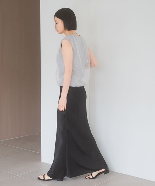 A part by（アパートバイ）の「ニットチュールレイヤードノースリーブ（ニット/セーター・レディース・グレー系その他/ブラック/アイボリー・FREE）」の14枚目の写真