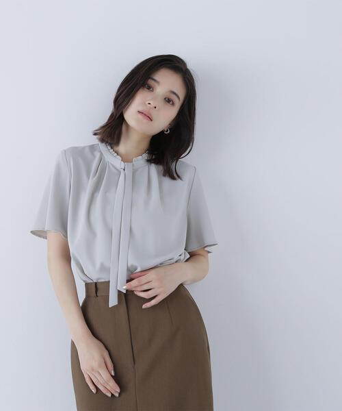 楽天市場】【SALE／40%OFF】シアーボウタイブラウス NATURAL