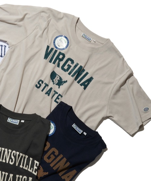 DISCUS ATHLETIC（ディスカス　アスレチック）の「DISCUS ATHLETIC ディスカス アスレティック アーチカレッジプリントTシャツ（Tシャツ/カットソー・メンズ・ホワイト/ブラック/グレイッシュベージュ/ネイビー・L/LL/M）」の19枚目の写真