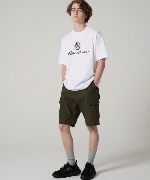 Eddie Bauer(エディーバウアー)の「グースロゴプリント Tシャツ(Tシャツ/カットソー・メンズ・ネイビー/ホワイト/ライトブラウン・XL/L/XXL/M/S)」の4枚目の写真