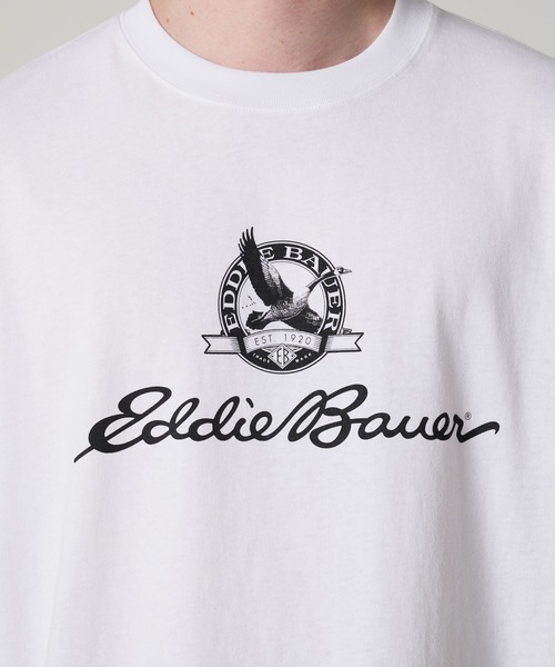 Eddie Bauer(エディーバウアー)の「グースロゴプリント Tシャツ(Tシャツ/カットソー・メンズ・ネイビー/ホワイト/ライトブラウン・XL/L/XXL/M/S)」の13枚目の写真