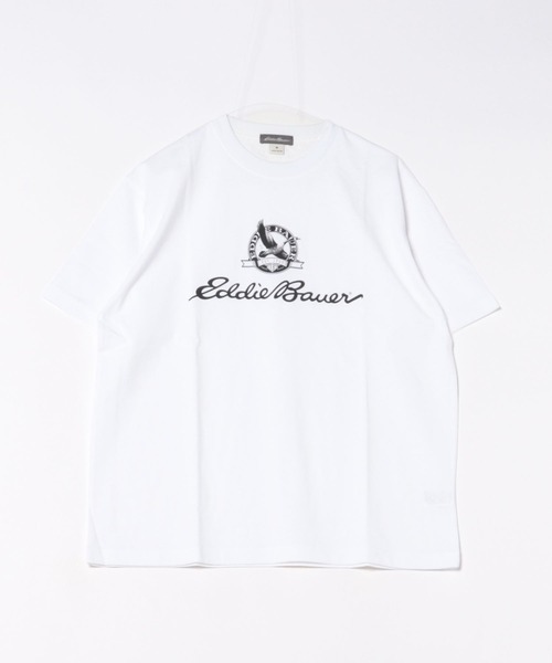 Eddie Bauer(エディーバウアー)の「グースロゴプリント Tシャツ(Tシャツ/カットソー・メンズ・ネイビー/ホワイト/ライトブラウン・XL/L/XXL/M/S)」の17枚目の写真
