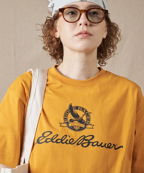 Eddie Bauer（エディーバウアー）の「グースロゴプリント Tシャツ（Tシャツ/カットソー・メンズ・ネイビー/ホワイト/ライトブラウン・XL/L/XXL/M/S）」の20枚目の写真