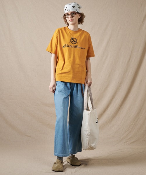 Eddie Bauer（エディーバウアー）の「グースロゴプリント Tシャツ（Tシャツ/カットソー・メンズ・ネイビー/ホワイト/ライトブラウン・XL/L/XXL/M/S）」の19枚目の写真