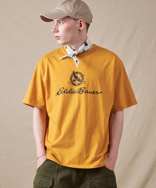 Eddie Bauer（エディーバウアー）の「グースロゴプリント Tシャツ（Tシャツ/カットソー・メンズ・ネイビー/ホワイト/ライトブラウン・XL/L/XXL/M/S）」の15枚目の写真
