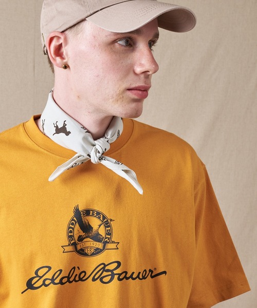 Eddie Bauer（エディーバウアー）の「グースロゴプリント Tシャツ（Tシャツ/カットソー・メンズ・ネイビー/ホワイト/ライトブラウン・XL/L/XXL/M/S）」の16枚目の写真
