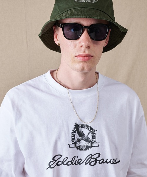 Eddie Bauer（エディーバウアー）の「グースロゴプリント Tシャツ（Tシャツ/カットソー・メンズ・ネイビー/ホワイト/ライトブラウン・XL/L/XXL/M/S）」の14枚目の写真