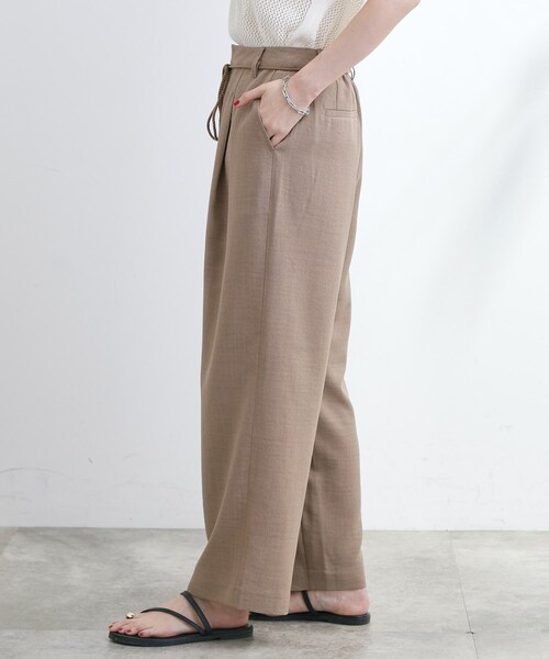 grove（グローブ）の「◆ロープベルトで差がつく 洗練リラックスパンツ（その他パンツ・レディース・カーキ/ナチュラル/グレー系7/ベージュ/ネイビー・02/03/01/04/05）」の16枚目の写真