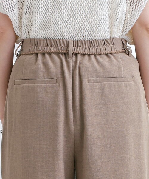 grove（グローブ）の「◆ロープベルトで差がつく 洗練リラックスパンツ（その他パンツ・レディース・カーキ/ナチュラル/グレー系7/ベージュ/ネイビー・02/03/01/04/05）」の13枚目の写真