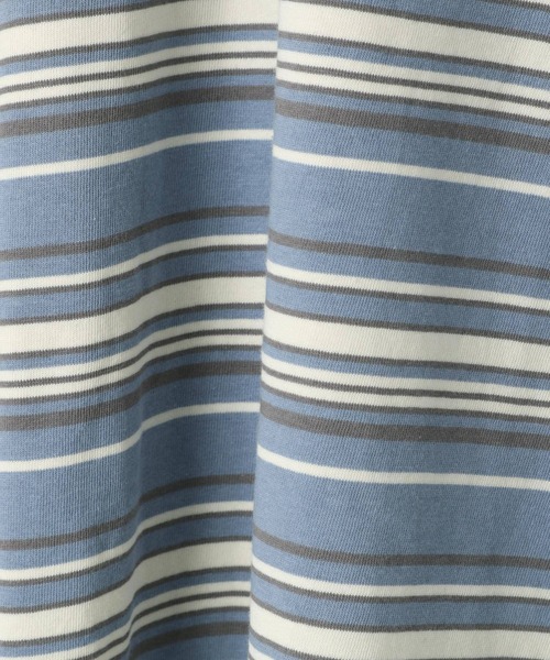 AMERICAN RAG CIE（アメリカンラグシー）の「【AMERICAN RAG CIE】マルチカラーボーダーTシャツ（ユニセックス）（その他トップス・レディース・イエロー/サックスブルー/ブラック・MEDIUM/LARGE）」の15枚目の写真