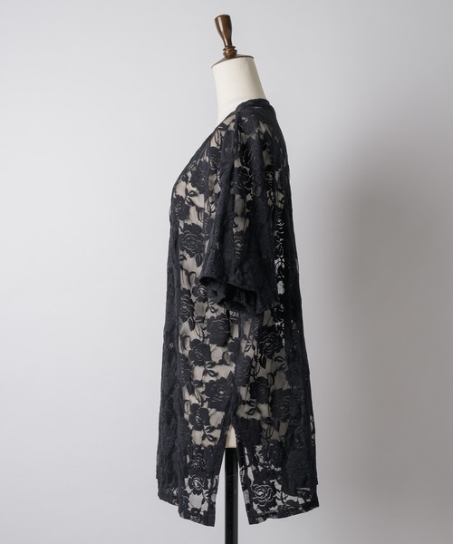 yae(ヤエ)の「Lace T-shirts / レースTシャツ(Tシャツ/カットソー・レディース・ライトブルー/レッド/ブラック/ピンク/ホワイト・FREE)」の14枚目の写真