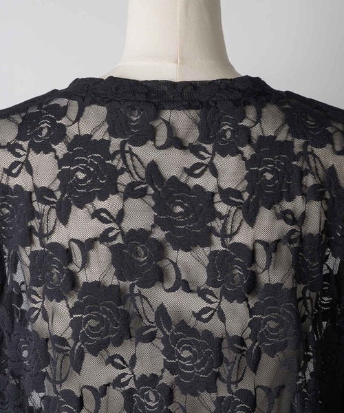 yae(ヤエ)の「Lace T-shirts / レースTシャツ(Tシャツ/カットソー・レディース・ライトブルー/レッド/ブラック/ピンク/ホワイト・FREE)」の10枚目の写真