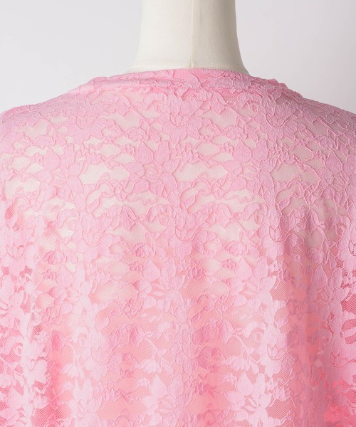 yae(ヤエ)の「Lace T-shirts / レースTシャツ(Tシャツ/カットソー・レディース・ライトブルー/レッド/ブラック/ピンク・FREE)」の22枚目の写真