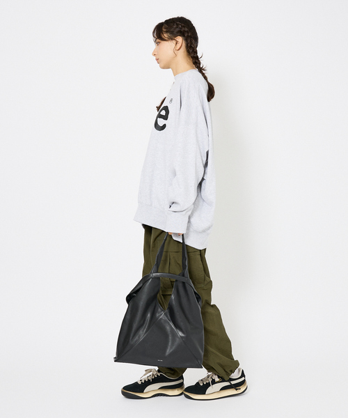 YArKA(ヤーカ)の「【YArKA/ヤーカ】 real leather different length handles tote / リアルレザー?短ハンドル トートバッグ/ユニセックス(トートバッグ・メンズ・ブラック・フリー)」の9枚目の写真