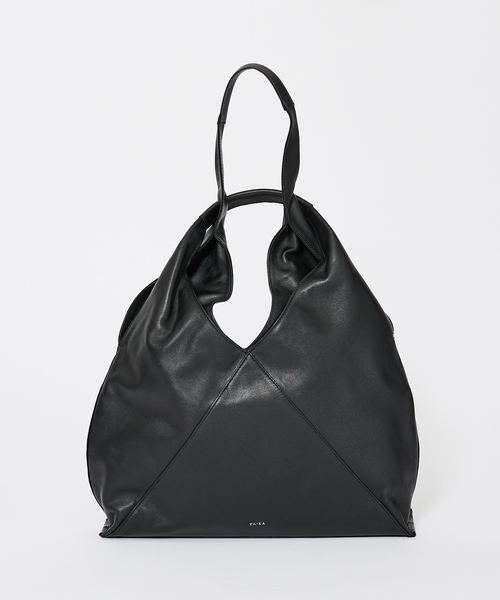 YArKA/ヤーカ】 real leather different length handles tote / リアル