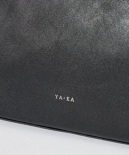 YArKA(ヤーカ)の「【YArKA/ヤーカ】 real leather different length handles tote / リアルレザー?短ハンドル トートバッグ/ユニセックス(トートバッグ・メンズ・ブラック・フリー)」の6枚目の写真