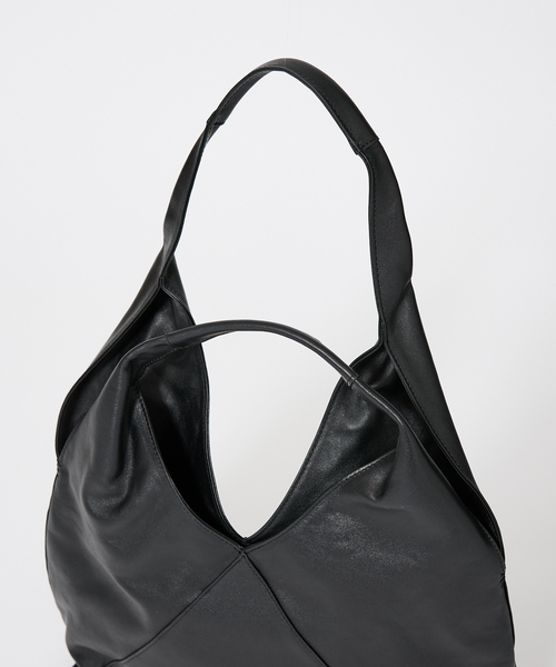 YArKA(ヤーカ)の「【YArKA/ヤーカ】 real leather different length handles tote / リアルレザー?短ハンドル トートバッグ/ユニセックス(トートバッグ・メンズ・ブラック・フリー)」の3枚目の写真