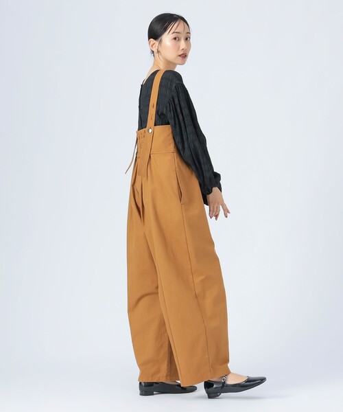 BEAMS HEART（ビームスハート）の「カツラギ オールインワン（つなぎ/オールインワン・レディース・チャコールグレー/ホワイト系その他5/ブラウン系その他3・FREE）」の3枚目の写真