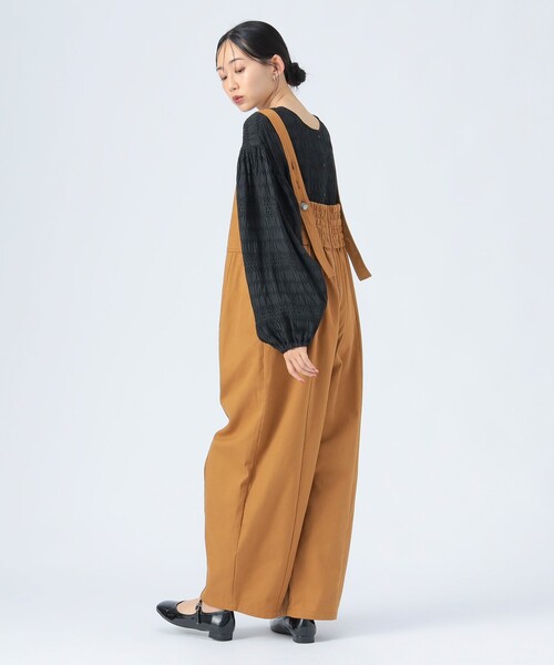 BEAMS HEART（ビームスハート）の「カツラギ オールインワン（つなぎ/オールインワン・レディース・チャコールグレー/ホワイト系その他5/ブラウン系その他3・FREE）」の7枚目の写真