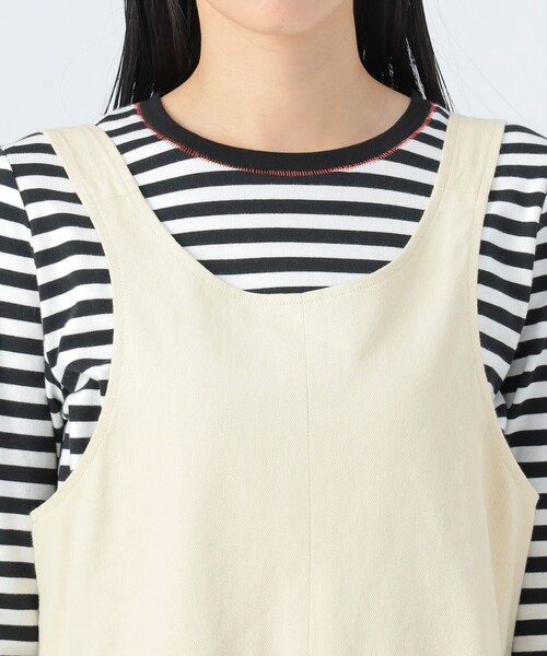 BEAMS HEART（ビームスハート）の「カツラギ オールインワン（つなぎ/オールインワン・レディース・チャコールグレー/ホワイト系その他5/ブラウン系その他3・FREE）」の14枚目の写真