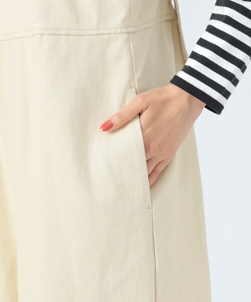 BEAMS HEART（ビームスハート）の「カツラギ オールインワン（つなぎ/オールインワン・レディース・チャコールグレー/ホワイト系その他5/ブラウン系その他3・FREE）」の15枚目の写真