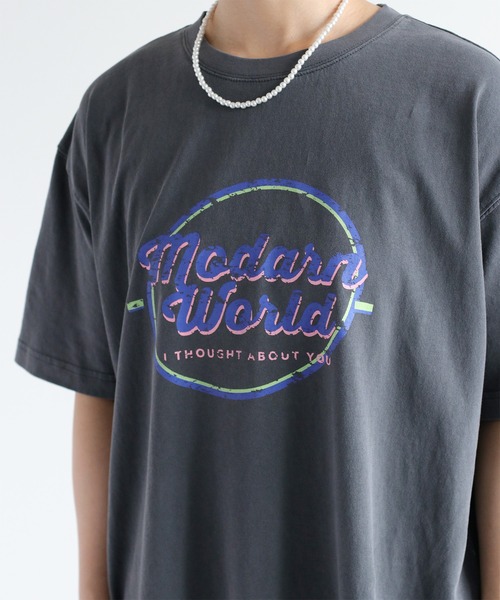 cepo（セポ）の「〈ユニセックス〉ピグメントロゴショートスリーブツアーTee（Tシャツ/カットソー・レディース・ホワイト/チャコール・M）」の19枚目の写真