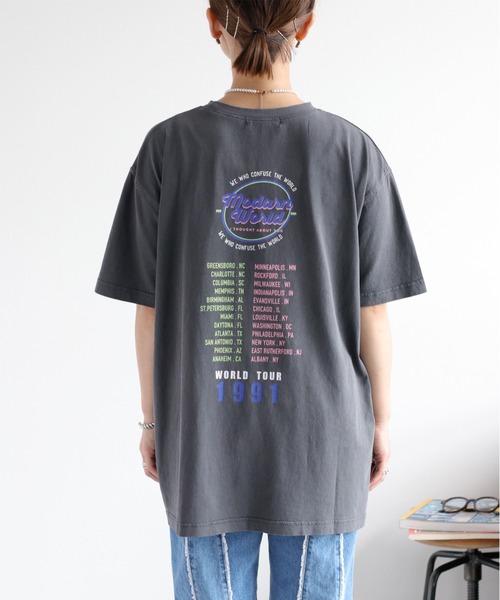 cepo（セポ）の「〈ユニセックス〉ピグメントロゴショートスリーブツアーTee（Tシャツ/カットソー・レディース・ホワイト/チャコール・M）」の20枚目の写真