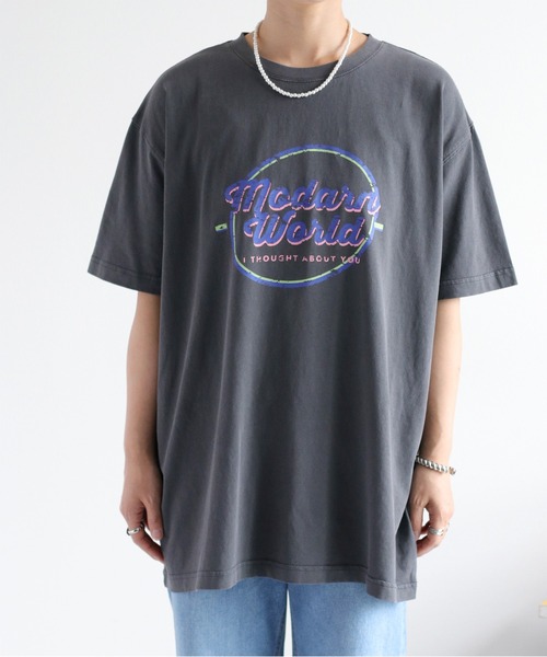 cepo（セポ）の「〈ユニセックス〉ピグメントロゴショートスリーブツアーTee（Tシャツ/カットソー・レディース・ホワイト/チャコール・M）」の22枚目の写真
