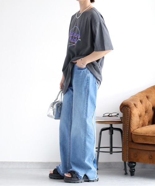 cepo（セポ）の「〈ユニセックス〉ピグメントロゴショートスリーブツアーTee（Tシャツ/カットソー・レディース・ホワイト/チャコール・M）」の17枚目の写真