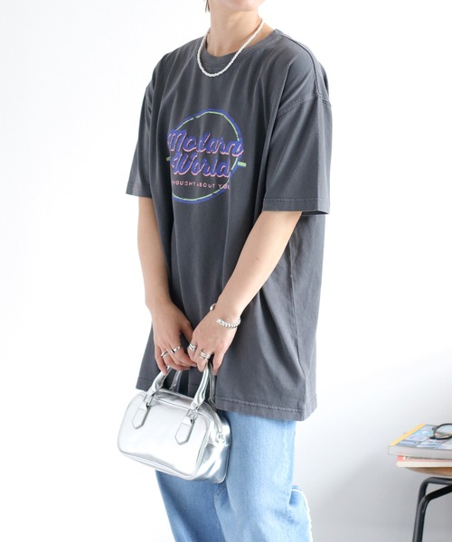 cepo（セポ）の「〈ユニセックス〉ピグメントロゴショートスリーブツアーTee（Tシャツ/カットソー・レディース・ホワイト/チャコール・M）」の13枚目の写真