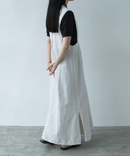 AMBIDEX（アンビデックス）の「フリル襟 コンパクトポロニット（ポロシャツ・レディース・ダークブラウン/キナリ/サックスブルー/ピンク・FREE）」の21枚目の写真