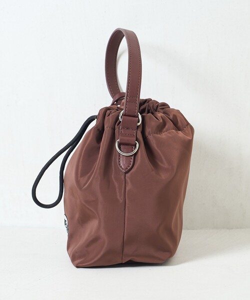 FREAK'S STORE(フリークスストア)の「OUTDOOR PRODUCTS × FREAK'S STORE/アウトドアプロダクツ 別注 マルチway ナイロンポーチ付き巾着バッグ(ショルダーバッグ・レディース・ブラック/ブラウン/ナチュラル・ONE SIZE)」の11枚目の写真