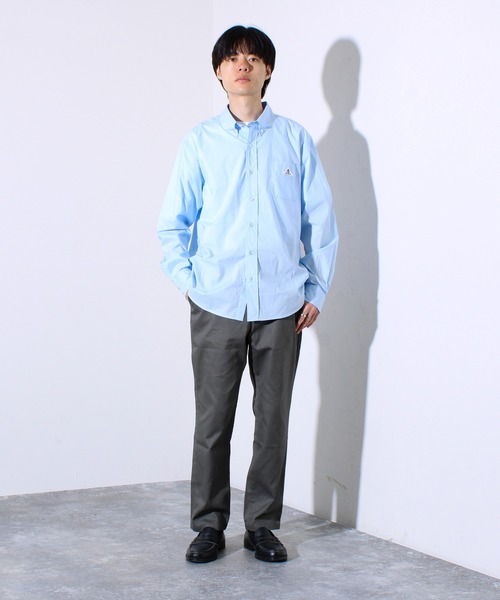 GLOSTER（グロスター）の「【WEB限定】チノ アンクル テーパードパンツ（チノパンツ・メンズ・グレー/ブラック/チャコールグレー/ダークベージュ・マルチサイズ）」の5枚目の写真