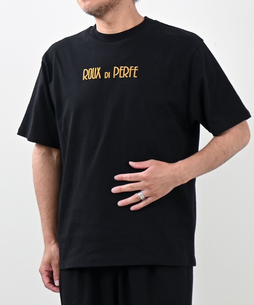 Felt-Maglietta（フェルトマリエッタ）の「[ROUXDI PERFE ルゥディパフィー]ゴールド刺繍Tシャツ（Tシャツ/カットソー・メンズ・ブラック/ホワイト・SMALL/MEDIUM/LARGE）」の14枚目の写真
