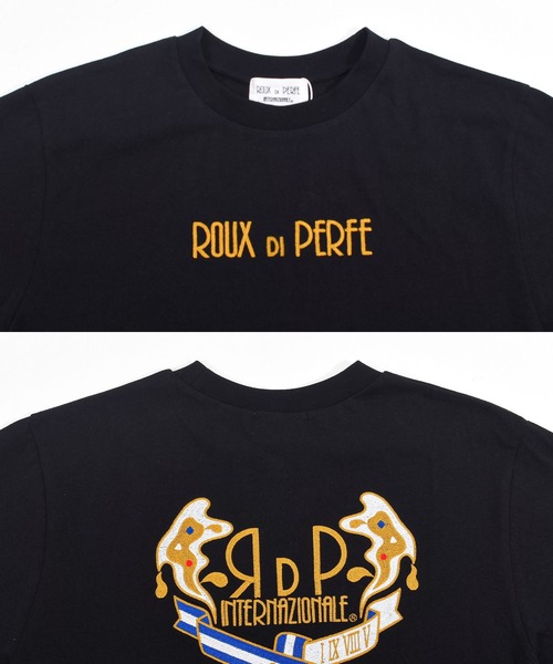 Felt-Maglietta（フェルトマリエッタ）の「[ROUXDI PERFE ルゥディパフィー]ゴールド刺繍Tシャツ（Tシャツ/カットソー・メンズ・ブラック/ホワイト・SMALL/MEDIUM/LARGE）」の18枚目の写真