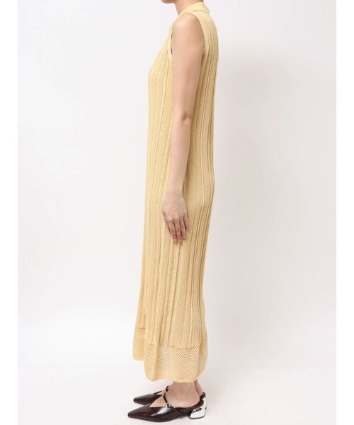 LAGUNAMOON（ラグナムーン）の「シャツカラーメランジニットワンピース（ワンピース・レディース・ピンク/イエロー/ブラック・SMALL/MEDIUM）」の7枚目の写真