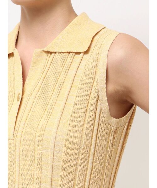 LAGUNAMOON（ラグナムーン）の「シャツカラーメランジニットワンピース（ワンピース・レディース・ピンク/イエロー/ブラック・SMALL/MEDIUM）」の10枚目の写真