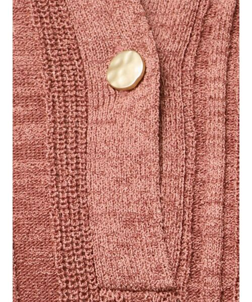 LAGUNAMOON（ラグナムーン）の「シャツカラーメランジニットワンピース（ワンピース・レディース・ピンク/イエロー/ブラック・SMALL/MEDIUM）」の14枚目の写真