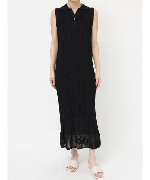 LAGUNAMOON（ラグナムーン）の「シャツカラーメランジニットワンピース（ワンピース・レディース・ピンク/イエロー/ブラック・SMALL/MEDIUM）」の16枚目の写真