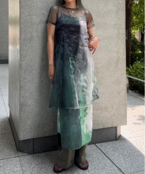 Silvia Conde Oliván×Ameri SHEER DRESS Silvia Conde Oliván×Ameri SHEER DRESS