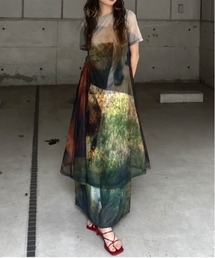 Ameri(A)Silvia Conde Olivan×Ameri SHEER DRESS(s[X)