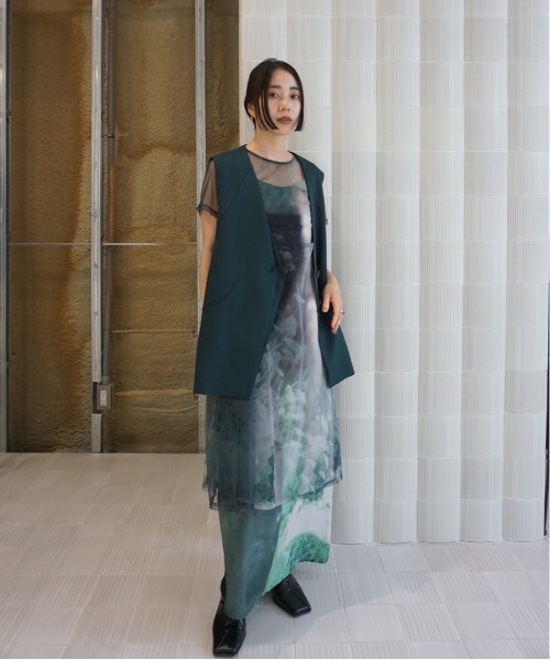 ameri vintage Silvia Conde Oliván SHEER Silvia Conde Oliván×Ameri SHEER DRESS