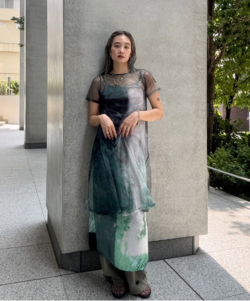 ameri vintage Silvia Conde Oliván SHEER Silvia Conde Oliván×Ameri SHEER DRESS