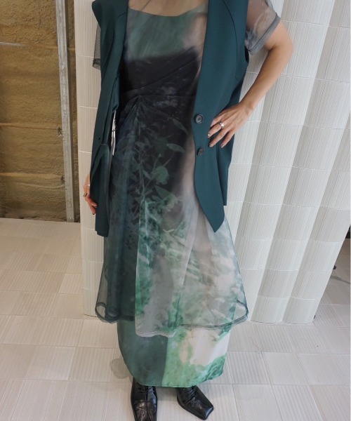 美品✨Silvia Conde Oliván×Ameri SHEER DRESS Silvia Conde Oliván×Ameri SHEER DRESS