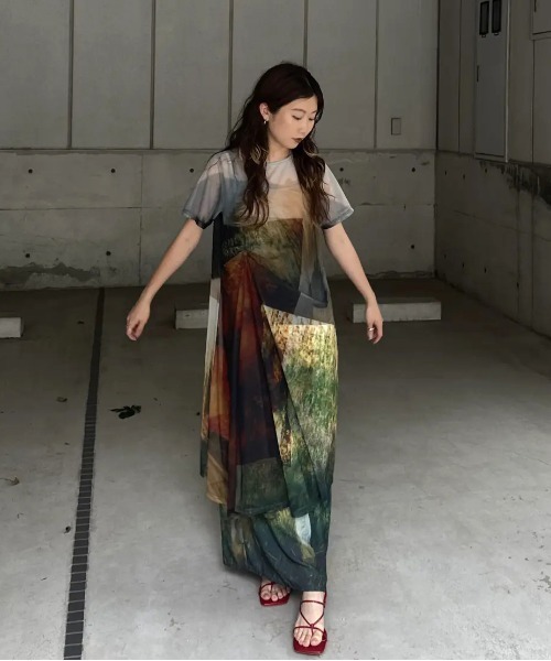 Silvia Conde Olivan×Ameri SHEER DRESS（ワンピース）｜Ameri