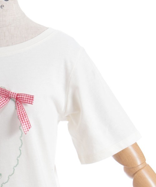 axes femme(アクシーズファム)の「レトロスイーツプリントTシャツ(Tシャツ/カットソー・レディース・レッド/イエロー/グリーン・FREE)」の5枚目の写真