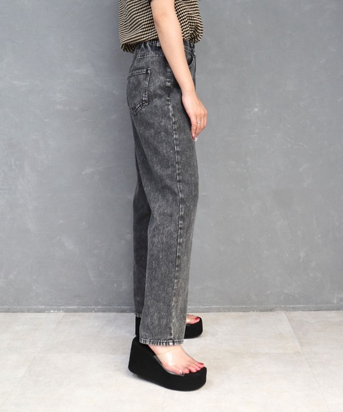 CECIL McBEE（セシルマクビー）の「10ozデニムワイドパンツ（デニムパンツ・レディース・ネイビー/ライトブルー/ブラック・LARGE/MEDIUM）」の13枚目の写真